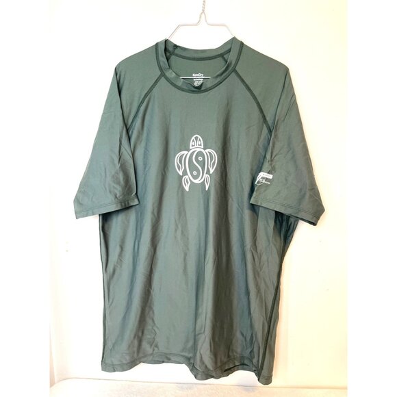 Victory KoreDry XL Water Repellent T-Shirt Tee Hawaiian Turtles Maui Hawaii Khak - Picture 1 of 6